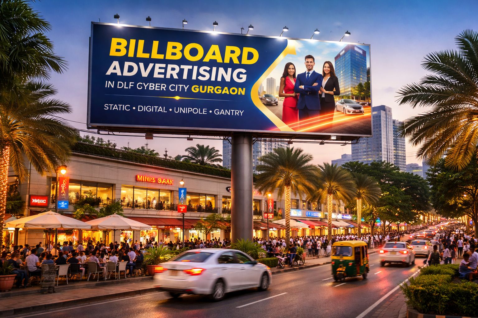 Billboard Advertising Galleria Market in Gurgaon