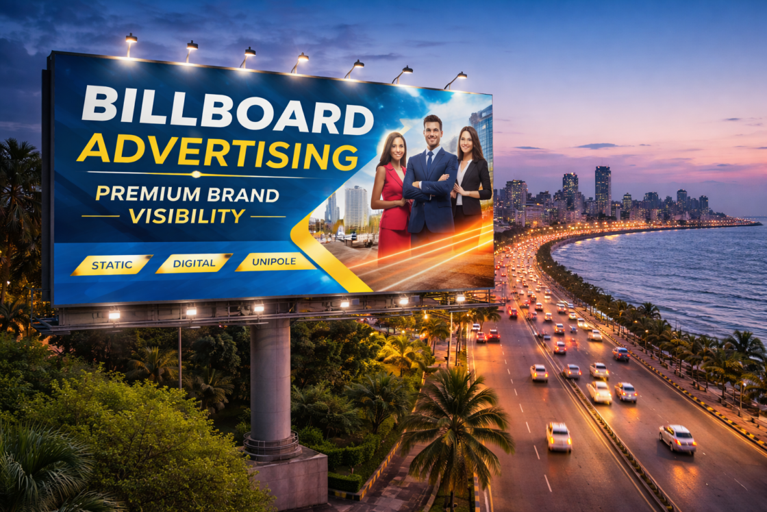 Billboard Advertising Jio World Drive in Mumbai