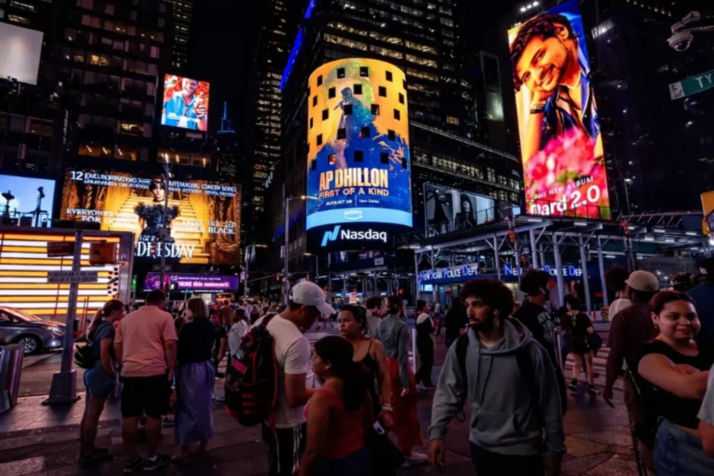 Digital NASDAQ-style LED billboard display